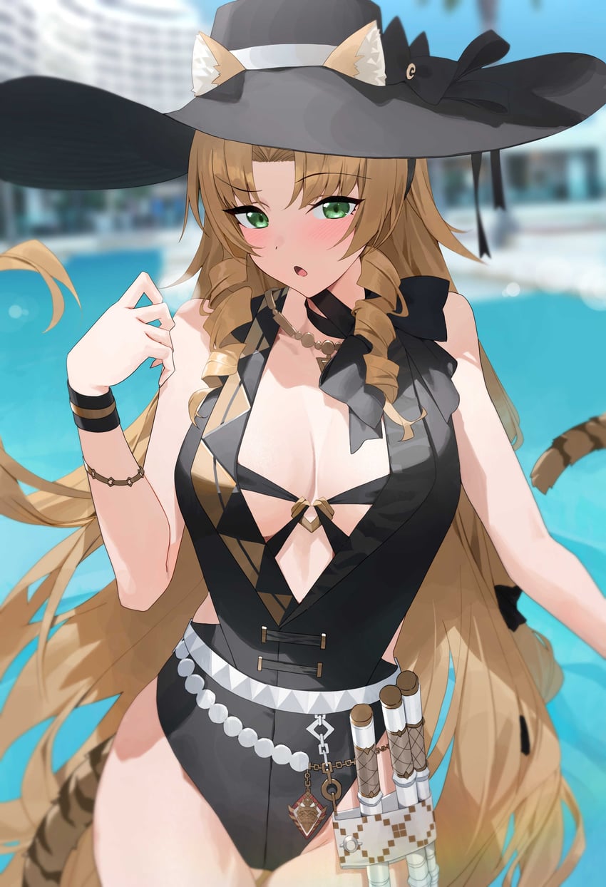 swire and swire the elegant wit (arknights) drawn by raitho