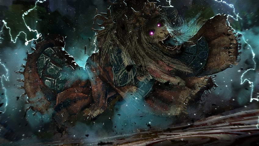 divine beast dancing lion (elden ring and 1 more) drawn by cosme_lucero_(aeflus)