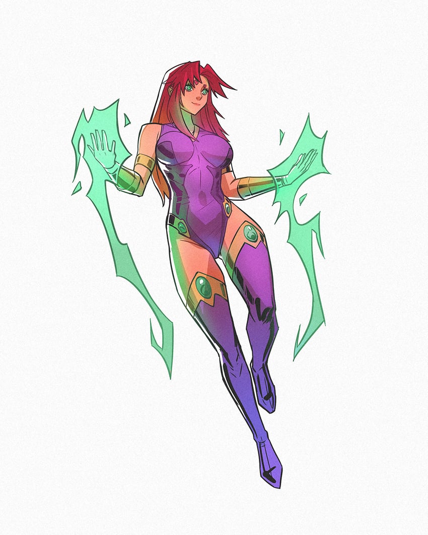 starfire (dc comics and 1 more) drawn by davecavedraws