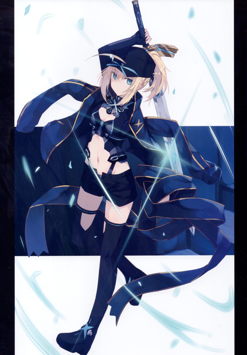 artoria pendragon and mysterious heroine x (fate and 1 more) drawn by nagishiro_mito