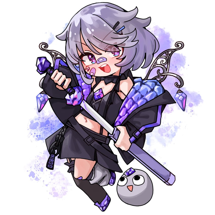 koseki bijou and pebble (hololive and 1 more) drawn by jadea5124