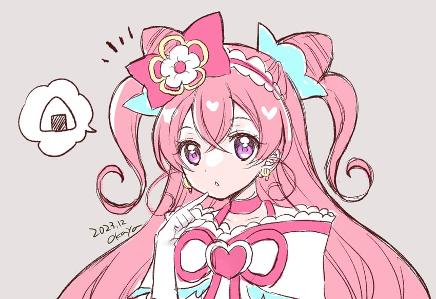 nagomi yui and cure precious (precure and 1 more) drawn by okayashi