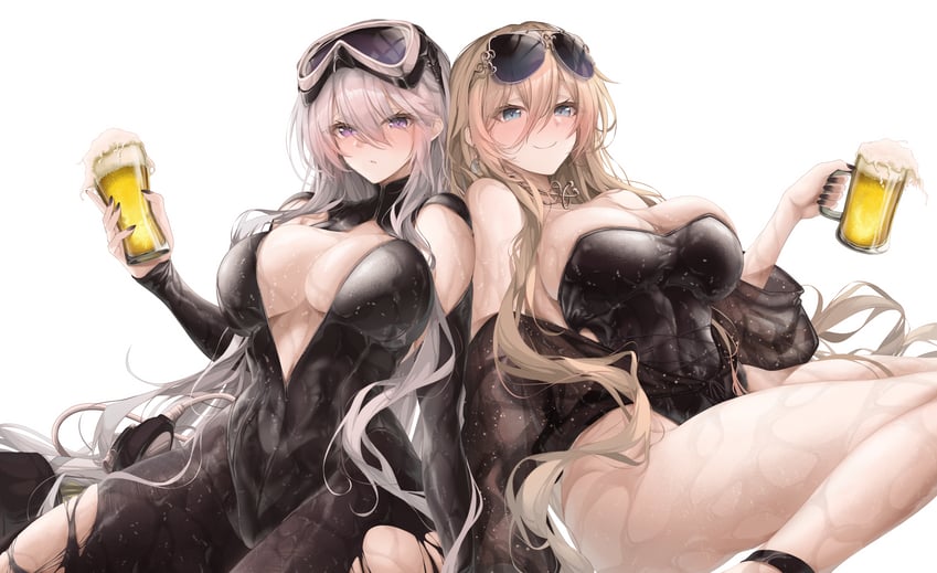 enterprise, bismarck, and bismarck zwei (azur lane) drawn by blitz_predator