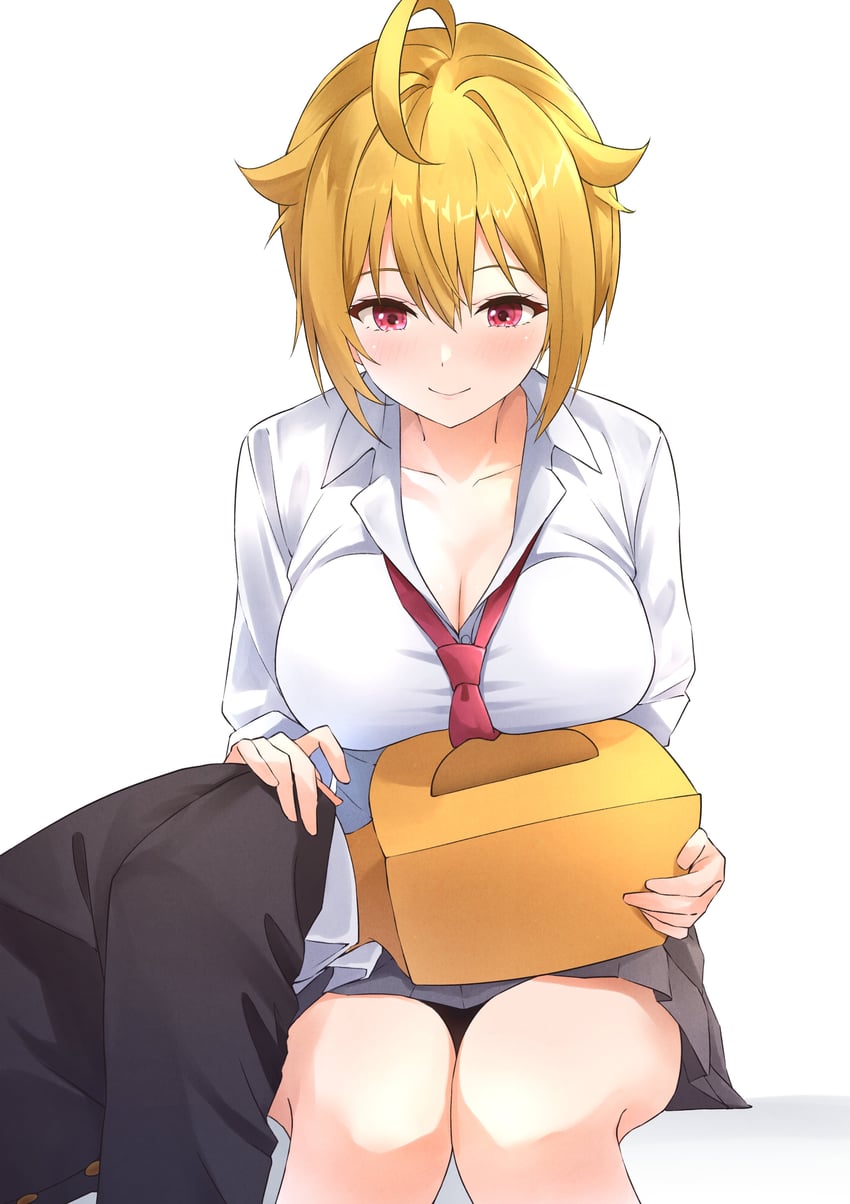 producer, p-head producer, and ibuki tsubasa (idolmaster and 1 more) drawn by b1ack_illust