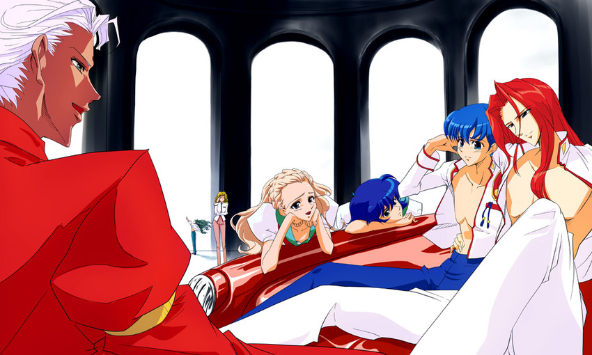 arisugawa juri, kiryuu touga, kiryuu nanami, ootori akio, kaoru miki, and 2 more (shoujo kakumei utena) drawn by f_(fuji)