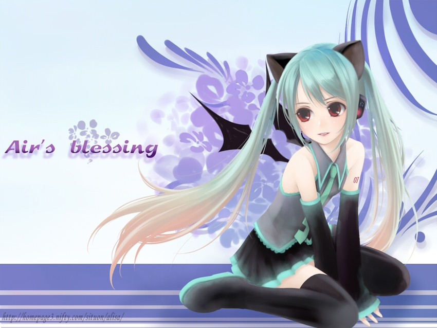 hatsune miku and kooh (vocaloid and 1 more) drawn by yori_(shitsuon)