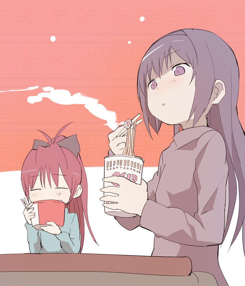 akemi homura and sakura kyoko (mahou shoujo madoka magica) drawn by samidare_(hoshi)