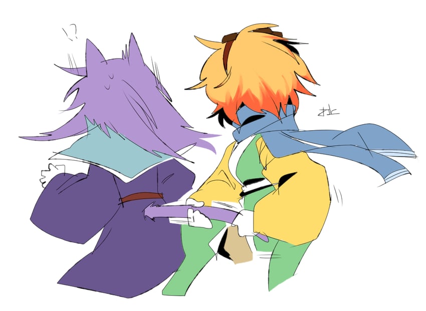 zuifeng tenkai and clause (len'en) drawn by ling_s