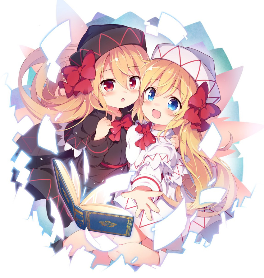 lily white and lily black (touhou) drawn by baku-p