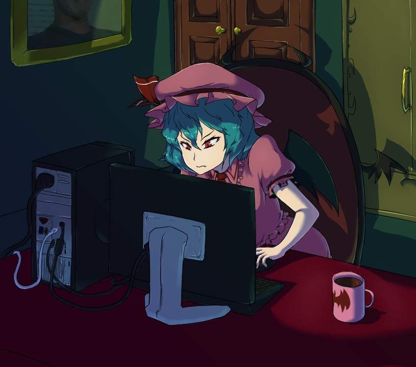 remilia scarlet and yajuu senpai (touhou and 1 more) drawn by sekiyu_(spartan)