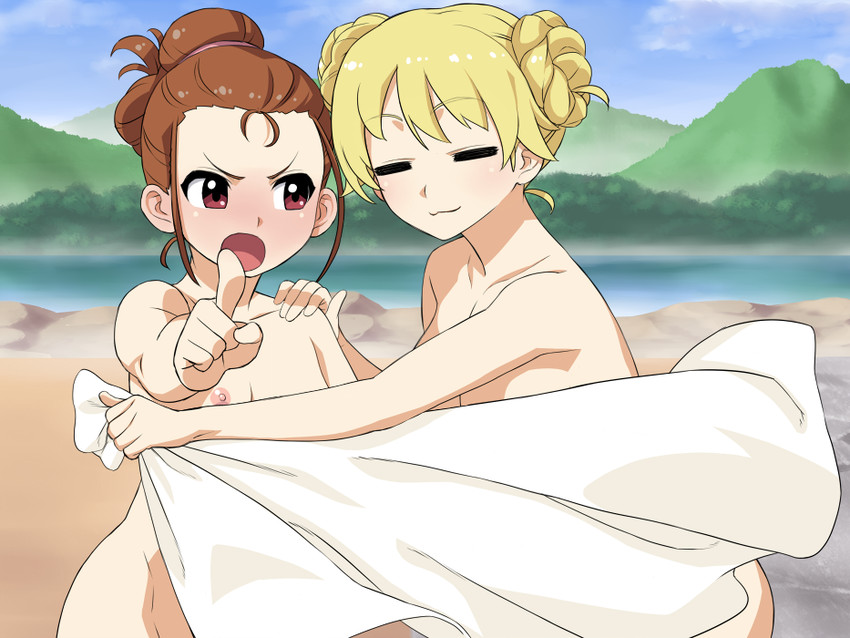 hoshii miki and minase iori (idolmaster) drawn by hisakawa_riho