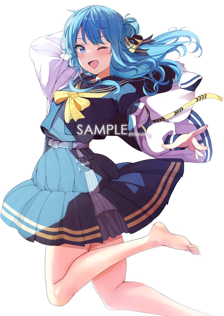 hoshimachi suisei (hololive) drawn by nira_(vira)