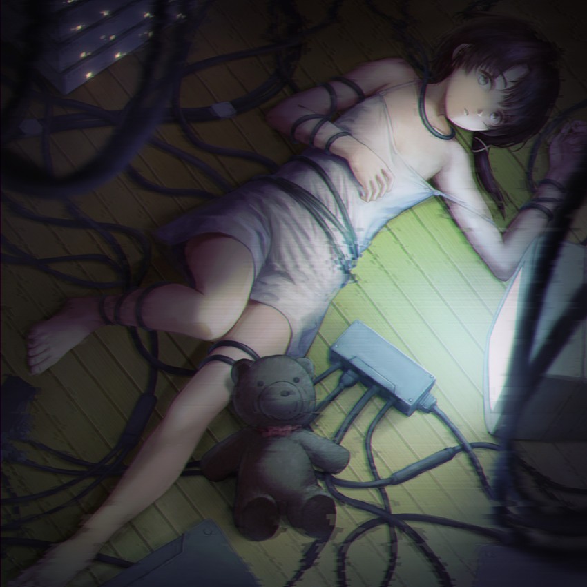 iwakura lain (serial experiments lain) drawn by noruka-soruka