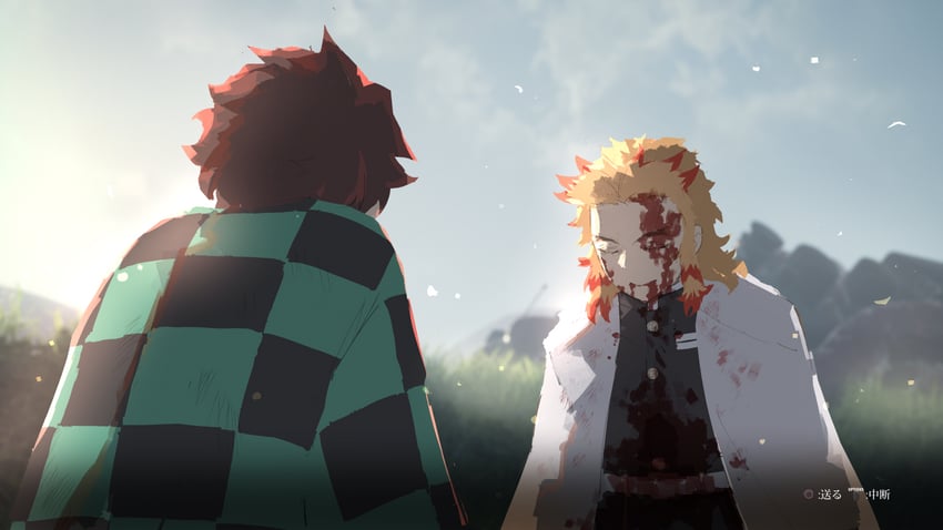 kamado tanjirou and rengoku kyoujurou (kimetsu no yaiba and 1 more) drawn by samidare_(hoshi)