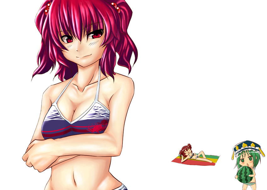 shiki eiki and onozuka komachi (touhou) drawn by hosoi_kouzou