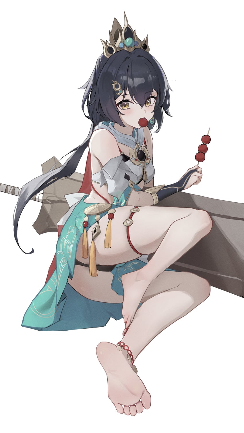 yunli (honkai and 1 more) drawn by hasu_no_shiro