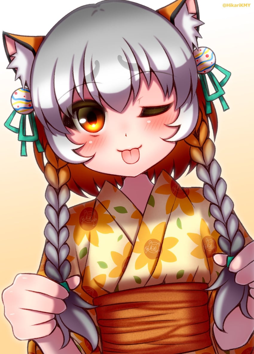 island fox (kemono friends and 1 more) drawn by hikarikmy