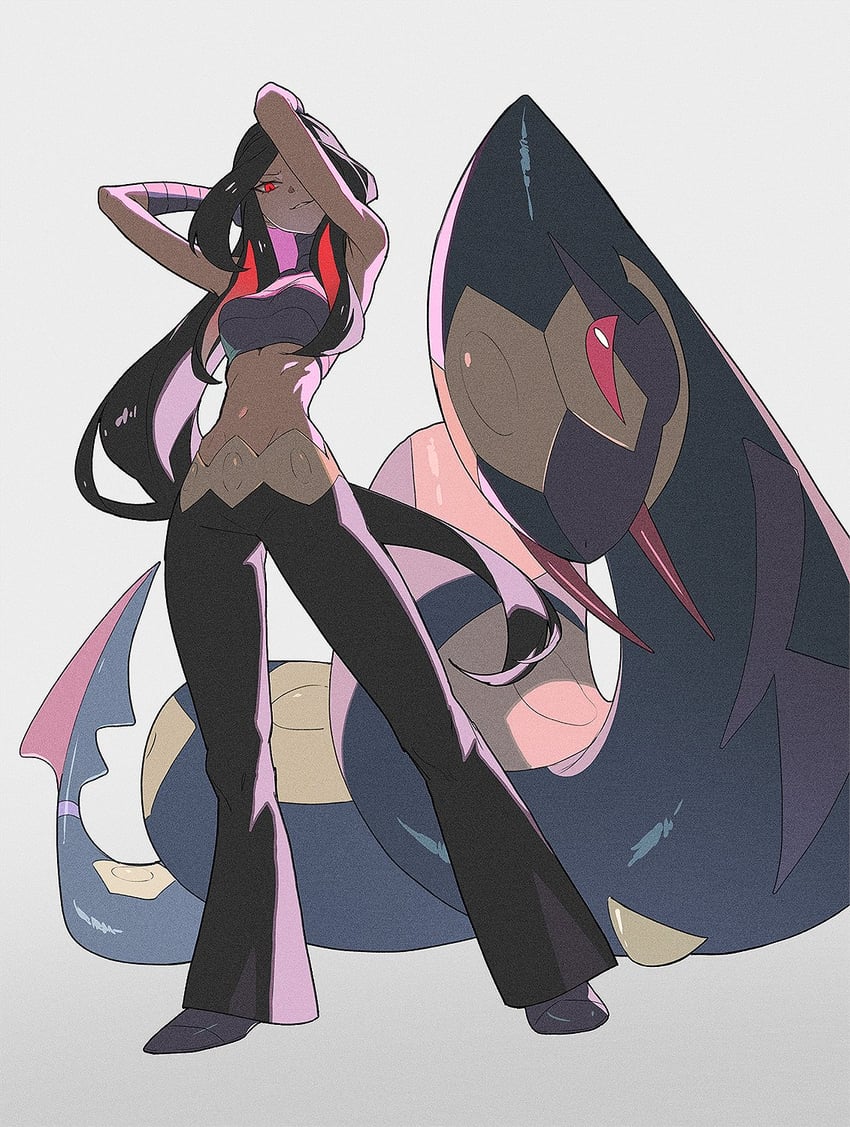 seviper and lucy (pokemon and 2 more) drawn by daniel_deng