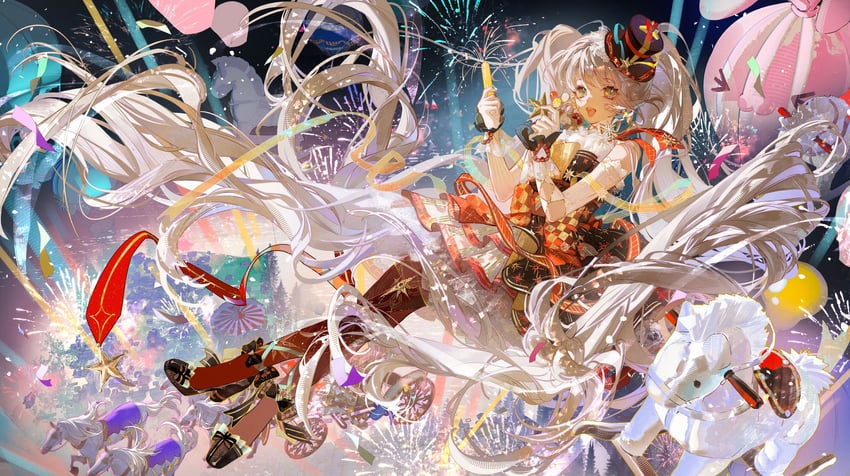 dance till dawn (nikki and 1 more) drawn by xiang_tui_tui