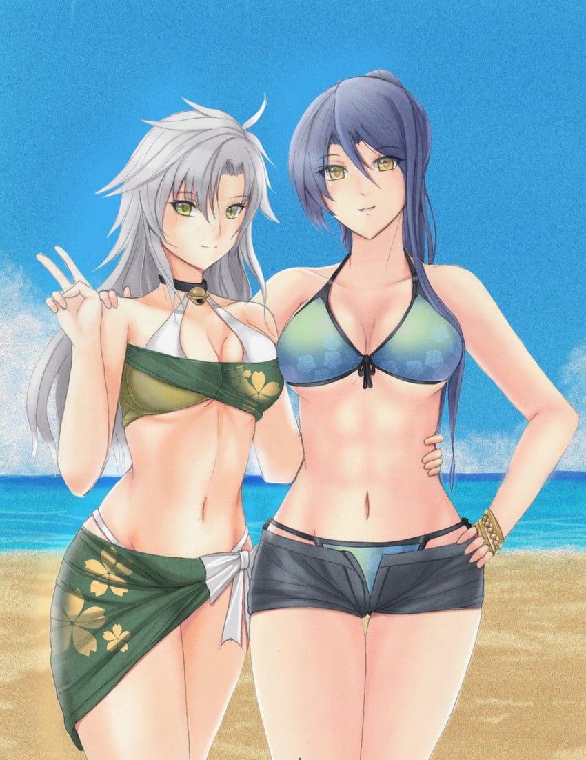 fie claussell and laura s. arseid (eiyuu densetsu and 2 more) drawn by notejhay