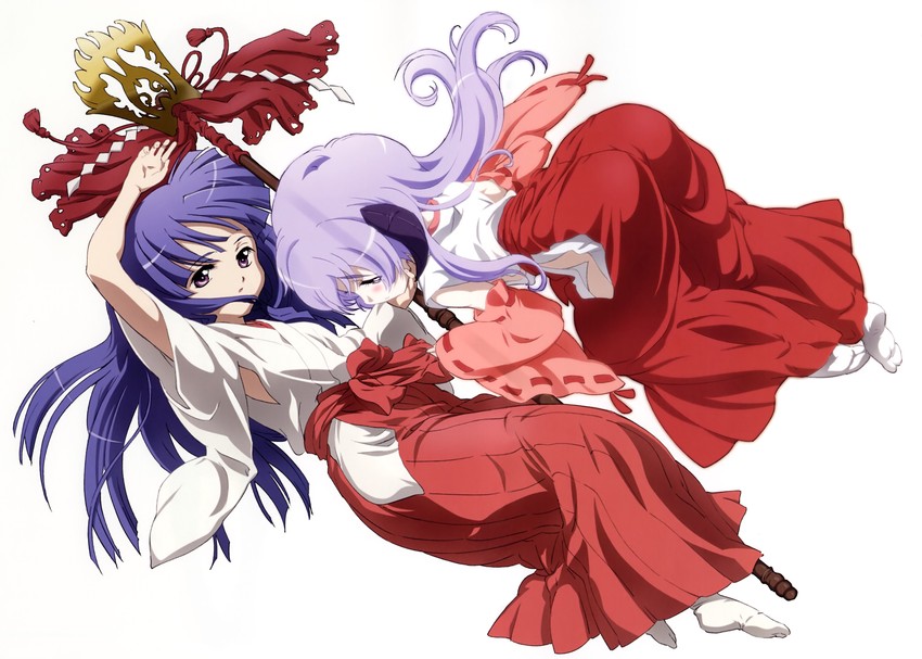 furude rika and hanyuu (higurashi no naku koro ni) drawn by sakai_kyuuta