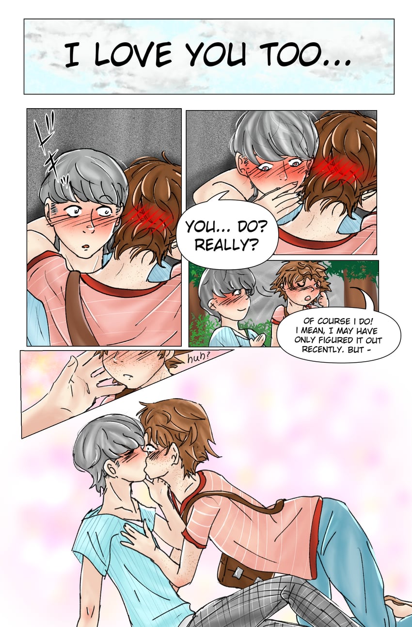 narukami yu and hanamura yousuke (persona and 1 more) drawn by kerto