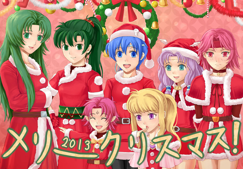 lyn, fae, florina, minerva, cecilia, and 3 more (fire emblem and 2 more) drawn by pazuzu438