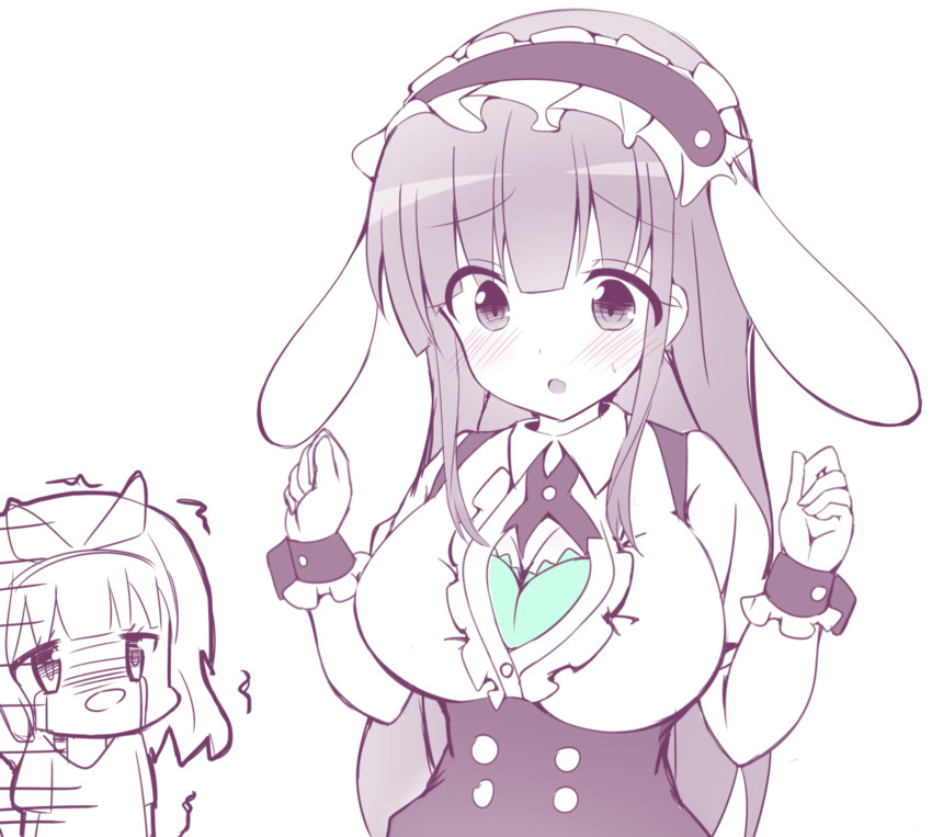 kirima syaro and ujimatsu chiya (gochuumon wa usagi desu ka?) drawn by shiki_(catbox230123)
