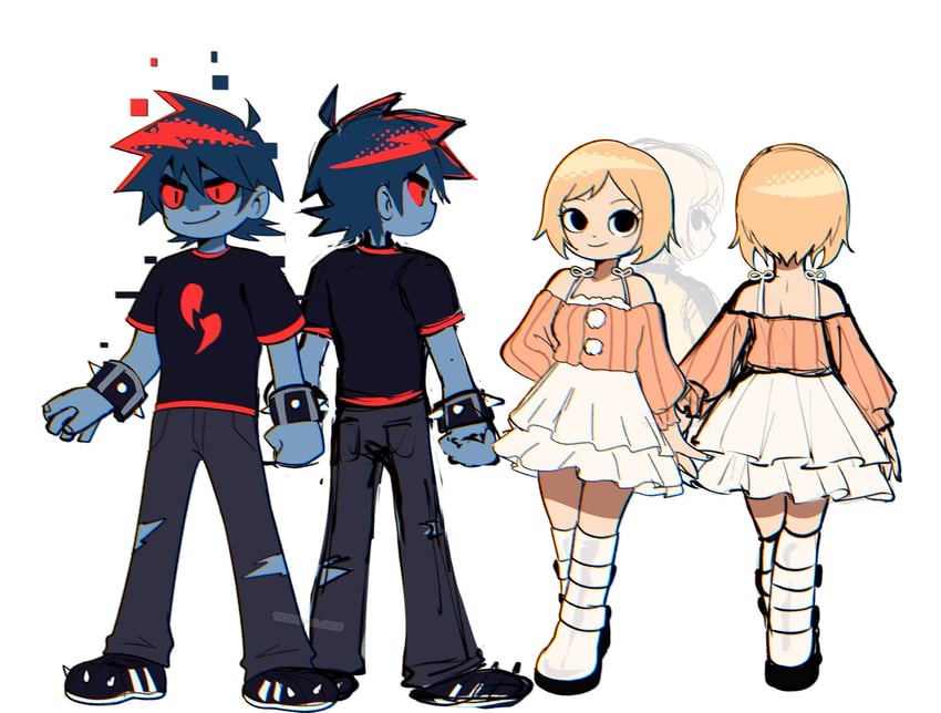 nega scott and lisa miller (scott pilgrim) drawn by muimui_0625