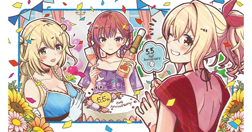 nozaki yuuki, kurashiki maiko, and takanashi yuzu (cinderella series and 1 more) drawn by hanako_(akatsuki)