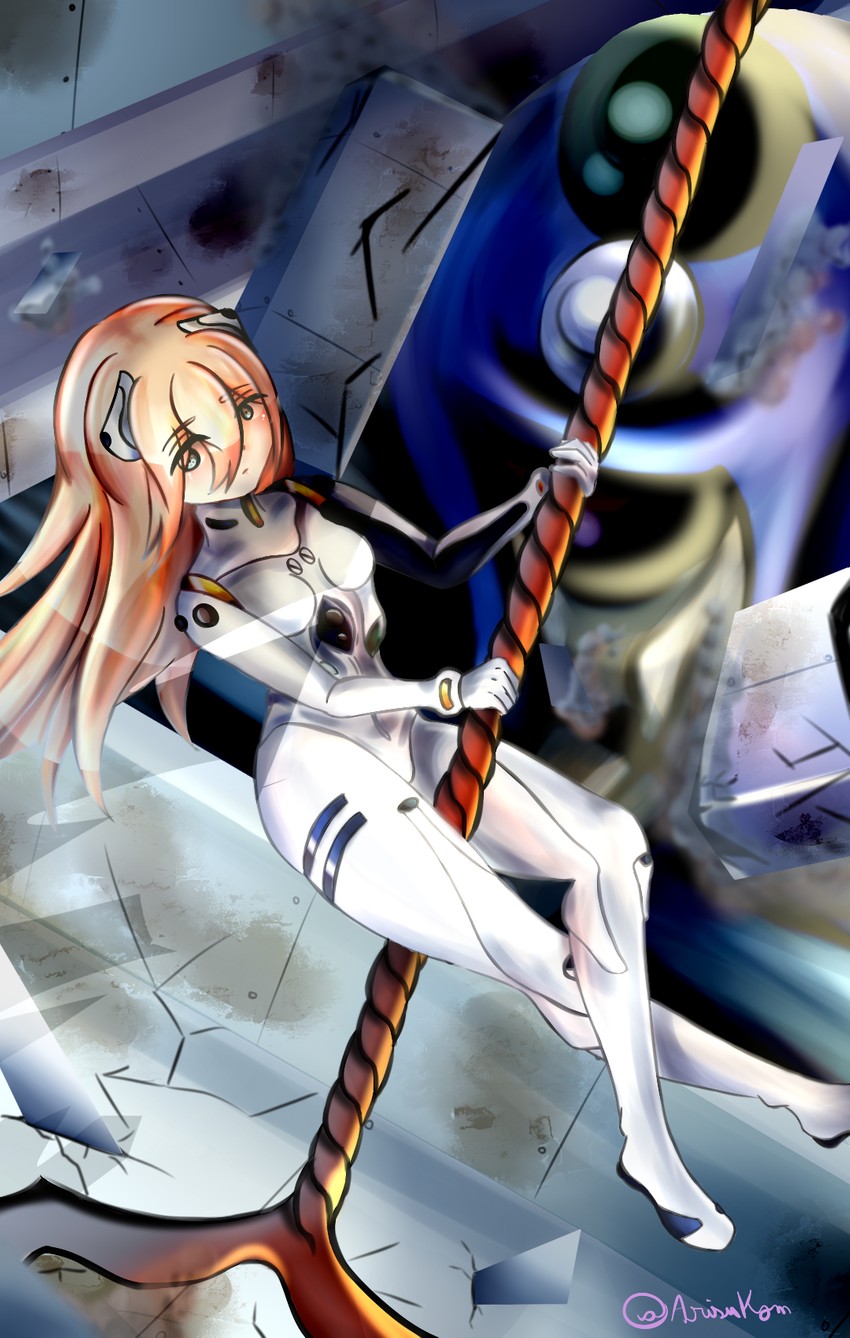 ayanami rei and rachel gardner (neon genesis evangelion and 1 more) drawn by arisukom