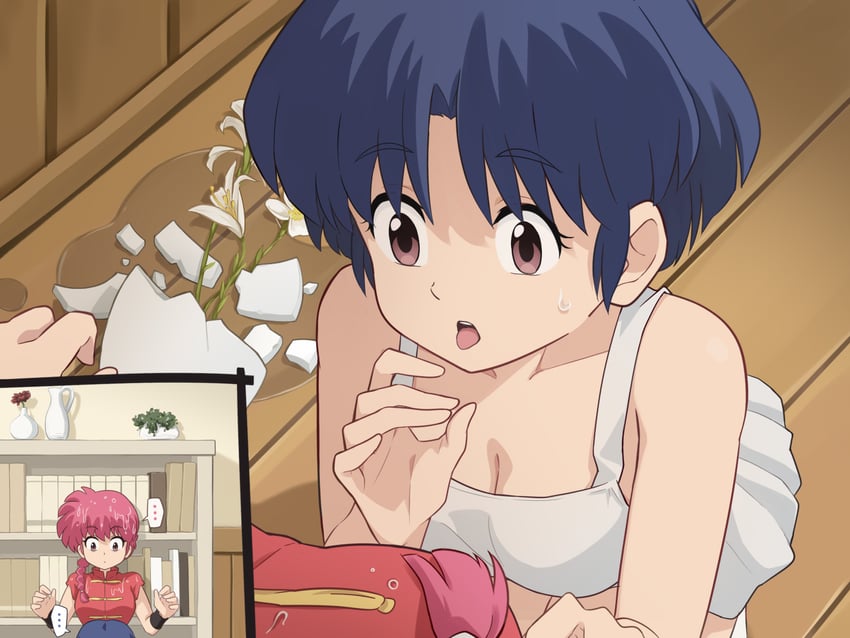 ranma-chan and tendou akane (ranma 1/2) drawn by laofuzi_dai_bansho