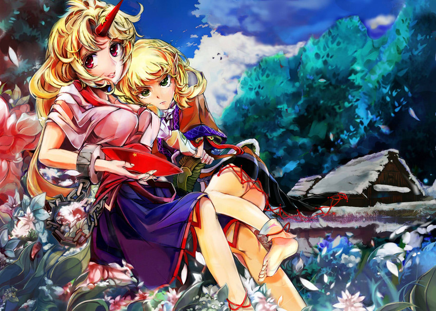 mizuhashi parsee and hoshiguma yuugi (touhou) drawn by poyan_noken