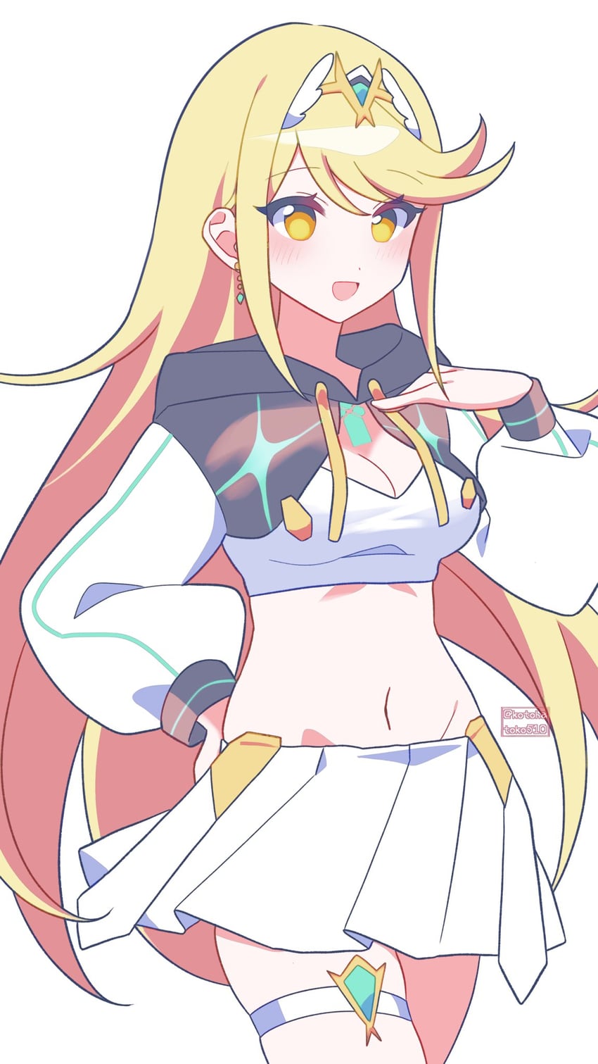 mythra (xenoblade chronicles and 1 more) drawn by kotohatoko510