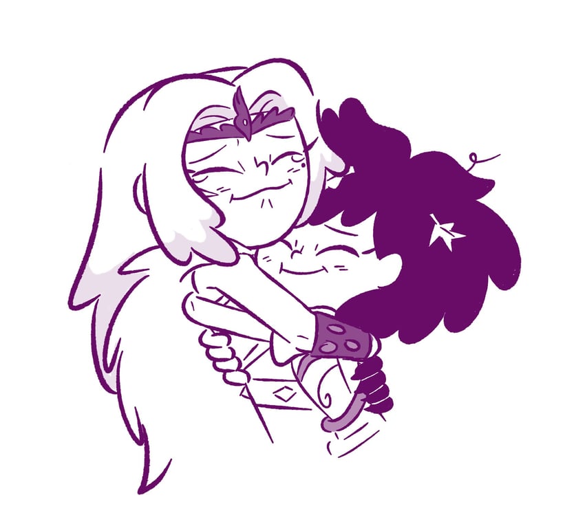 sasha waybright and anne boonchuy (amphibia) drawn by froggy_doodles