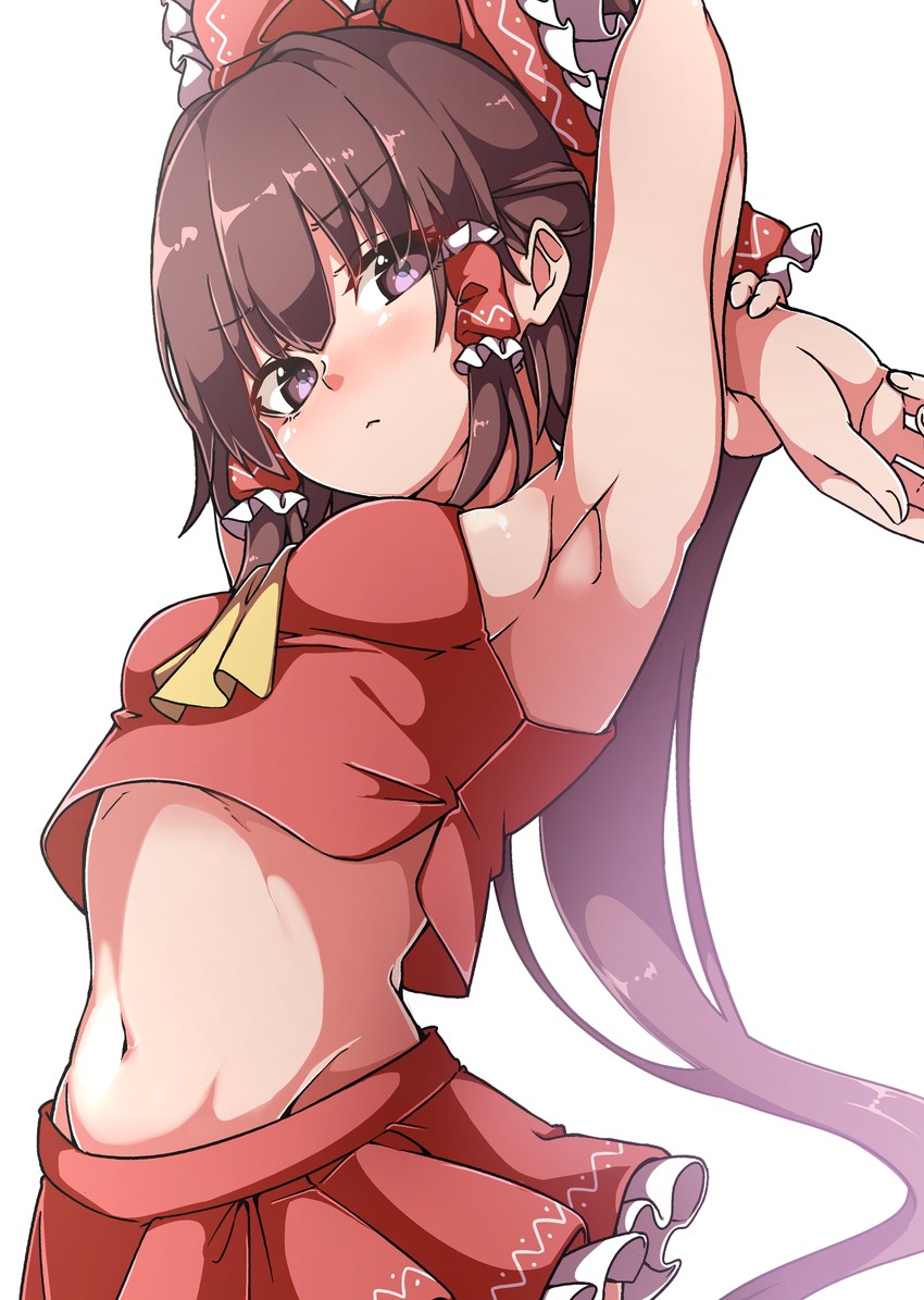 hakurei reimu (touhou) drawn by gokuu_(acoloredpencil)