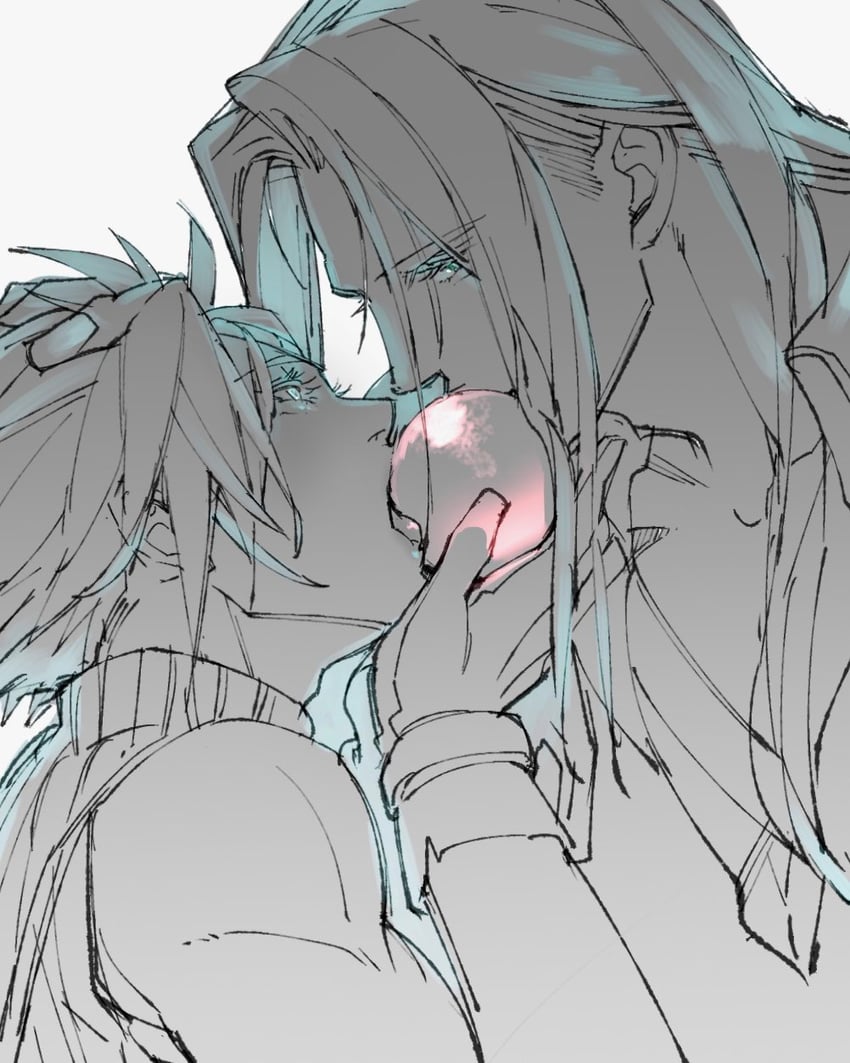 cloud strife and sephiroth (final fantasy and 3 more) drawn by ryouto