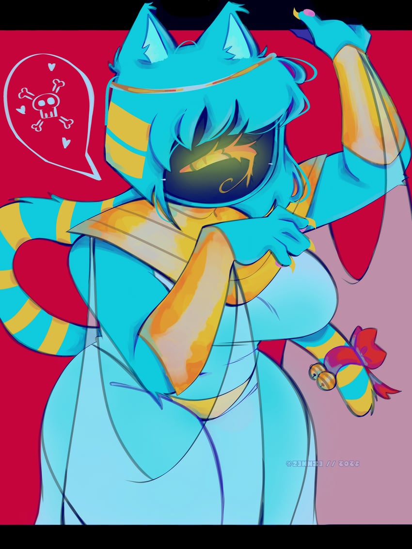 nyanlathotep (cthulhu mythos and 1 more) drawn by cherriredlol