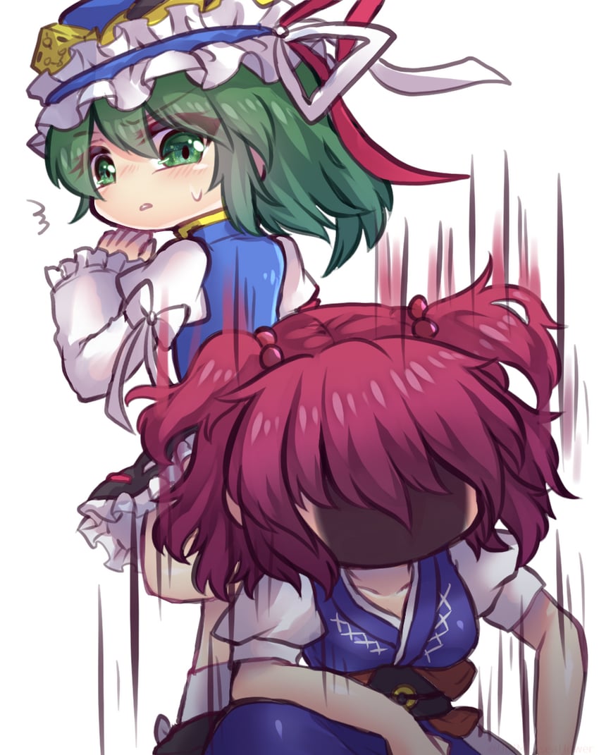shiki eiki and onozuka komachi (touhou) drawn by unime_seaflower