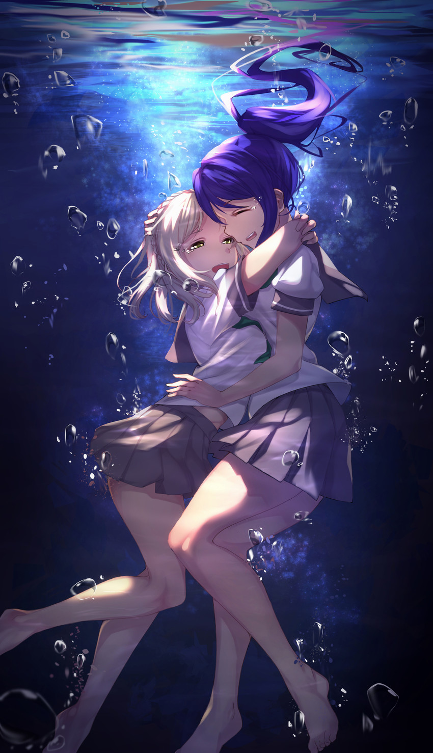 matsuura kanan and ohara mari (love live! and 1 more) drawn by yamaori_(yamaorimon)