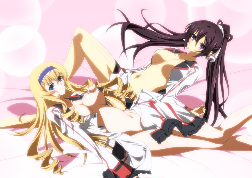 cecilia alcott and shinonono houki (infinite stratos) drawn by ka2