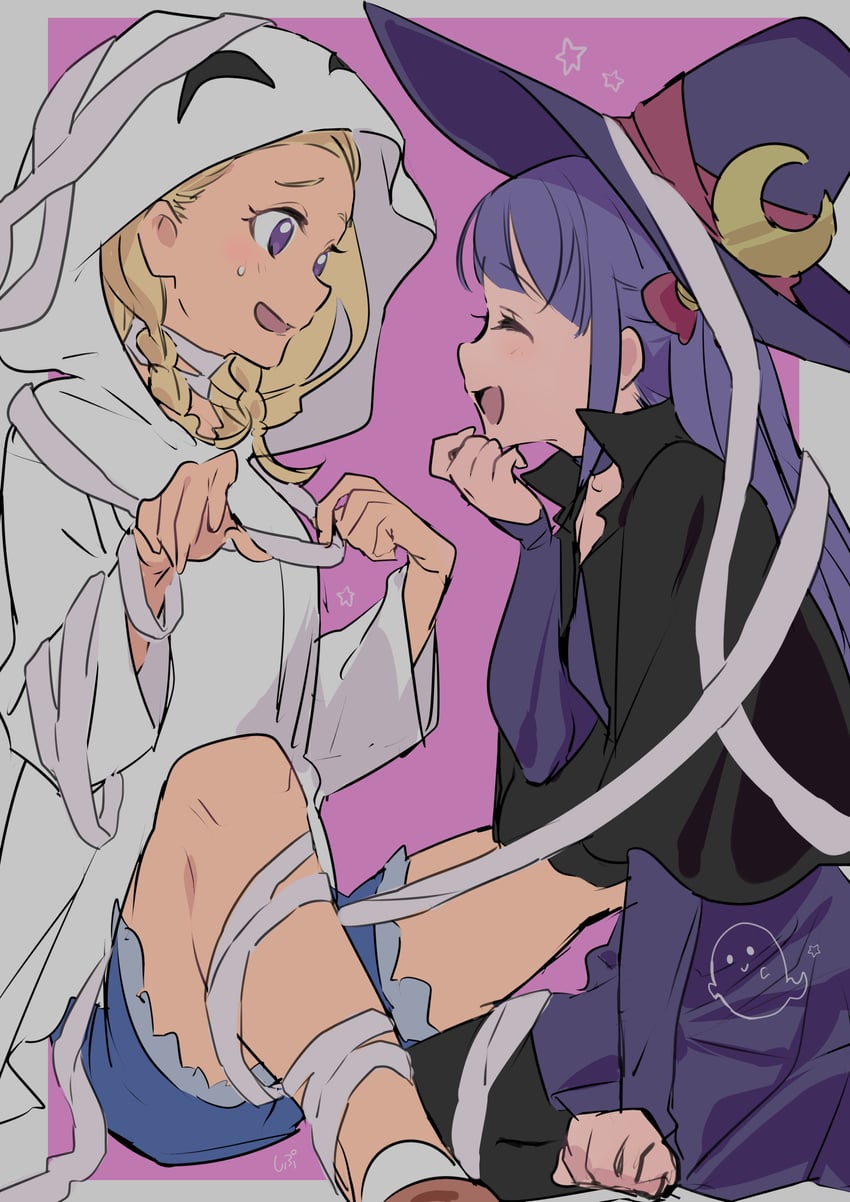 kaguya madoka and amamiya elena (precure and 1 more) drawn by shipu_(gassyumaron)
