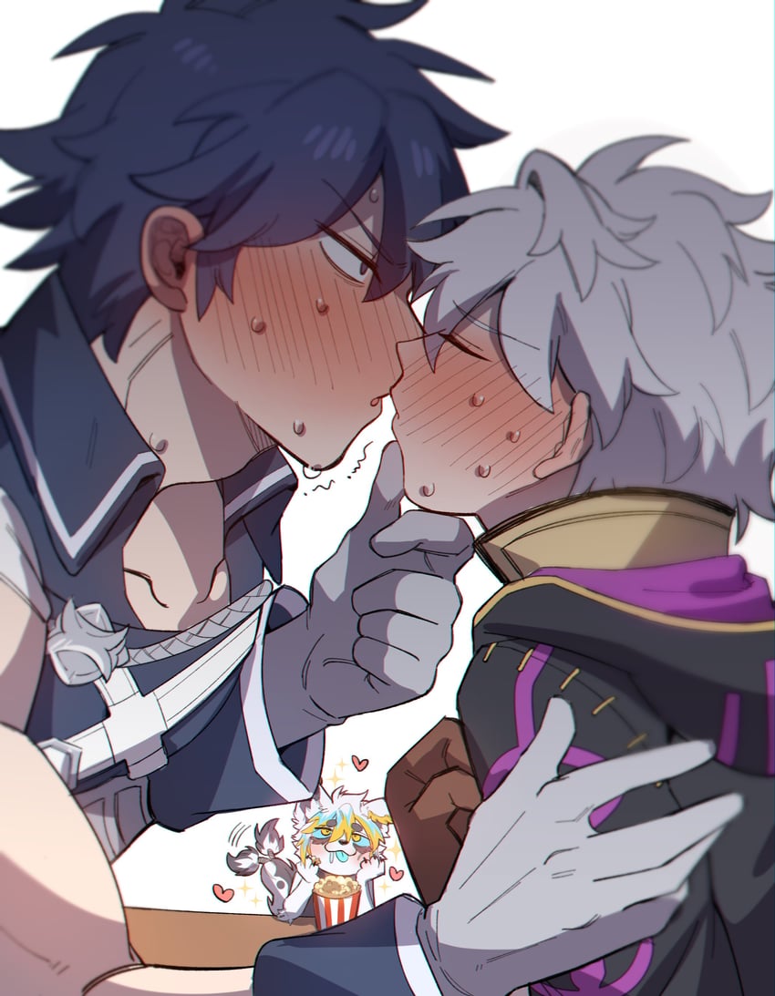male robin and chrom (original and 2 more) drawn by koge_(natsub_bkoge)