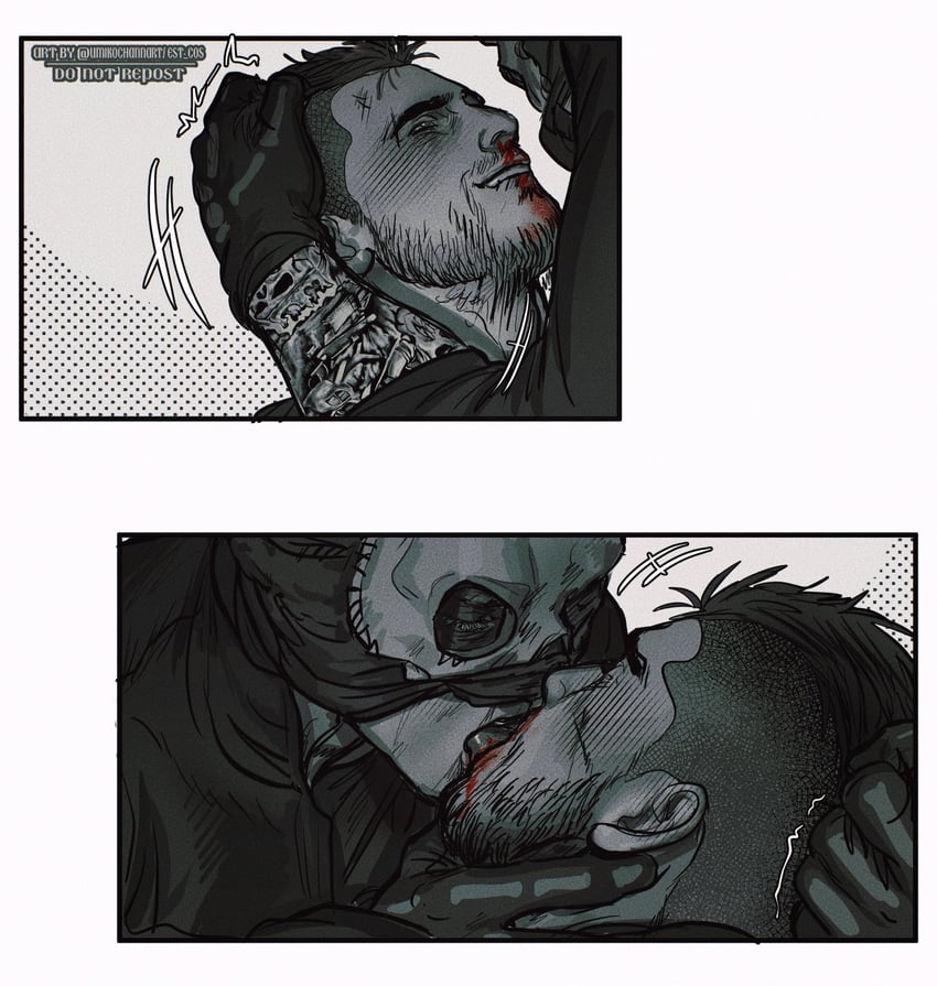 ghost and soap (call of duty and 1 more) drawn by umikochannart
