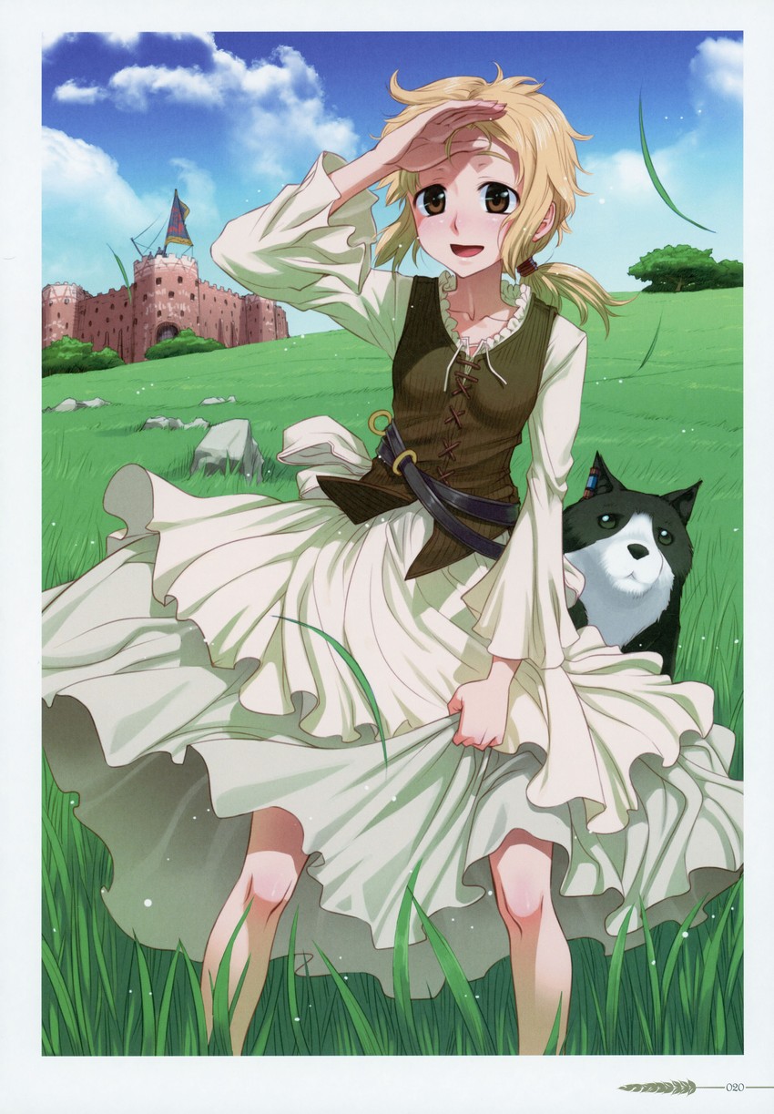 nora arento and enekk (spice and wolf) drawn by koume_keito