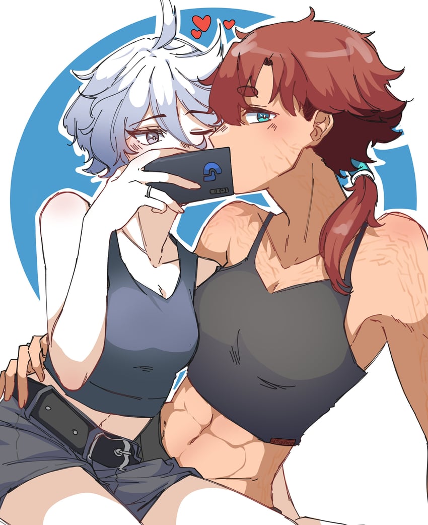 suletta mercury and miorine rembran (gundam and 1 more) drawn by akasukiane04