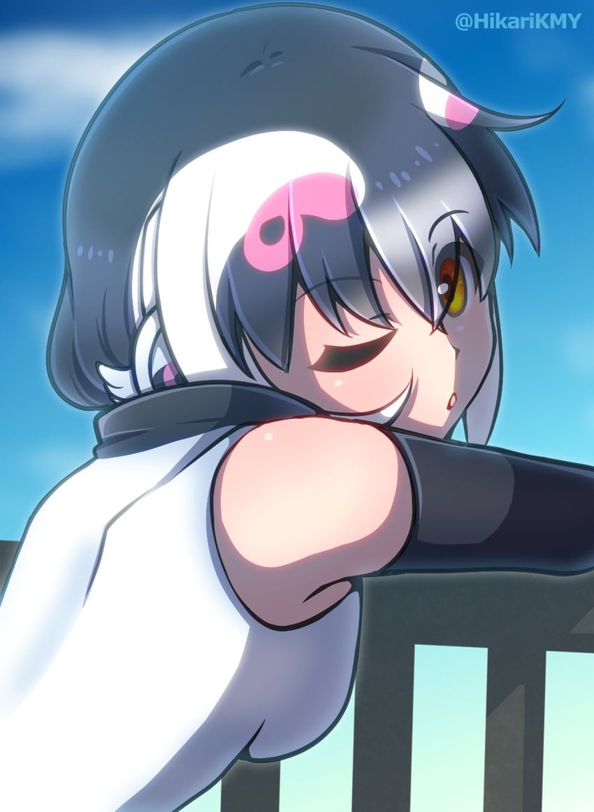 african penguin (kemono friends and 1 more) drawn by hikarikmy