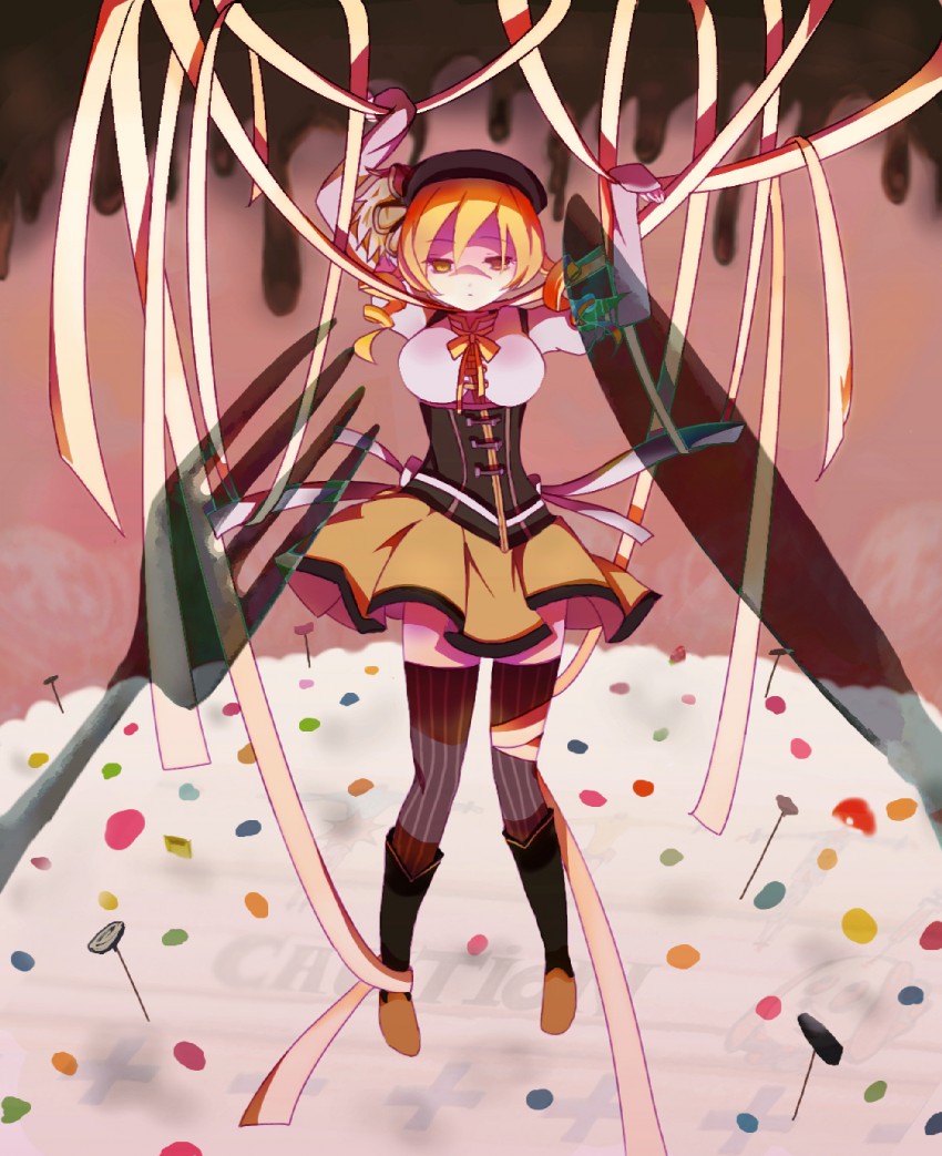 tomoe mami (mahou shoujo madoka magica) drawn by hachiko_(pixiv988361)