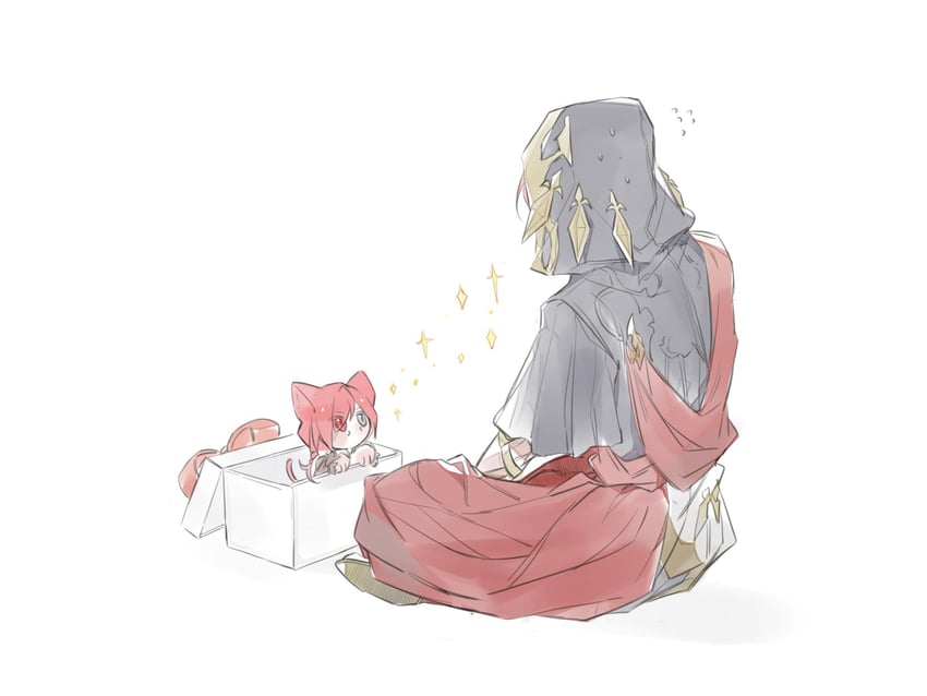 g'raha tia and crystal exarch (final fantasy and 1 more) drawn by tladpwl03