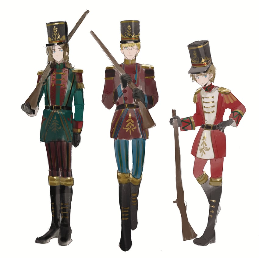 lithuania, latvia, and estonia (axis powers hetalia) drawn by quan_zidong_xiaoyin